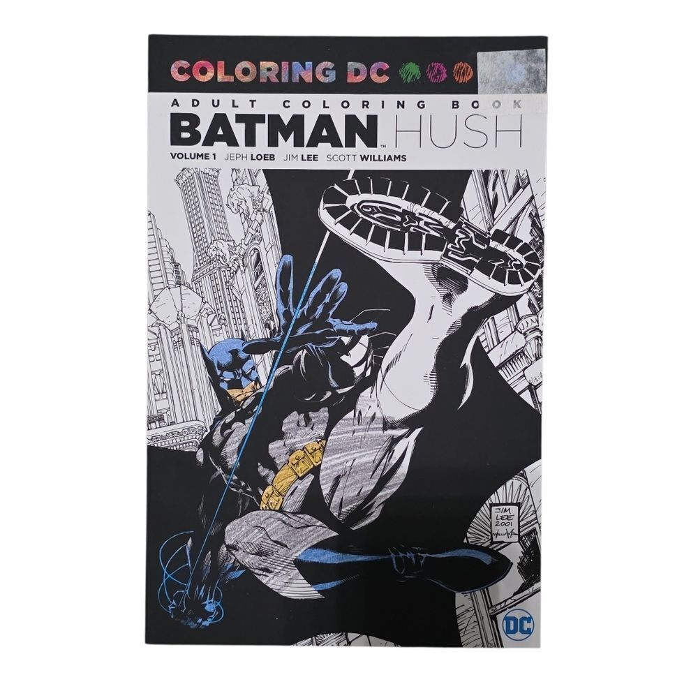 DC Batman Hush Coloring Book - Black and Blue